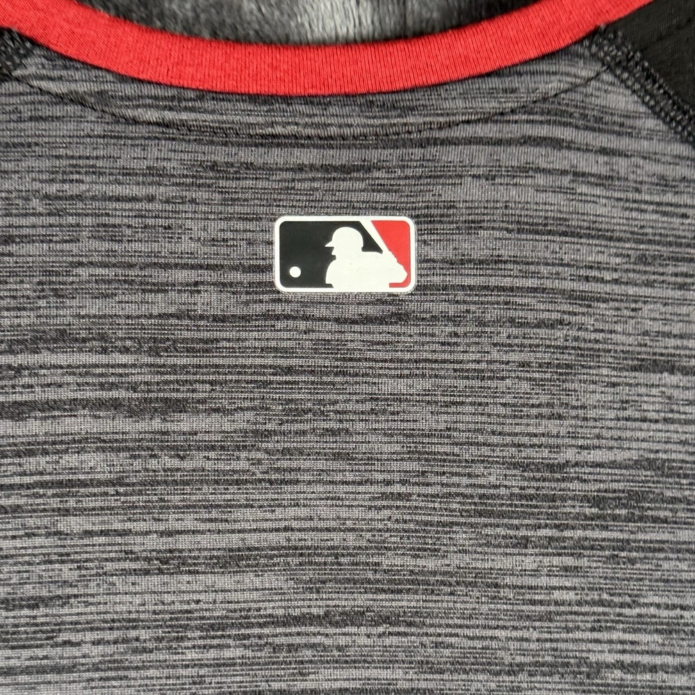 Nike Arizona Diamondbacks T-Shirt Men XL Gray Black 3/4 Sleeve Team MLB Dry Fit - Picture 6 of 10